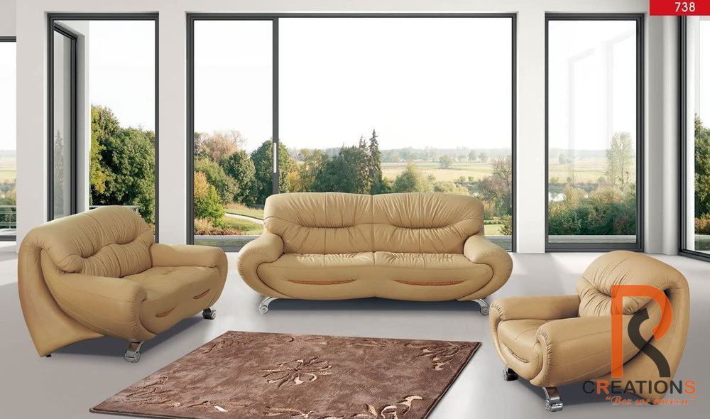 Bara Italian Style Leatherette Sofa Set