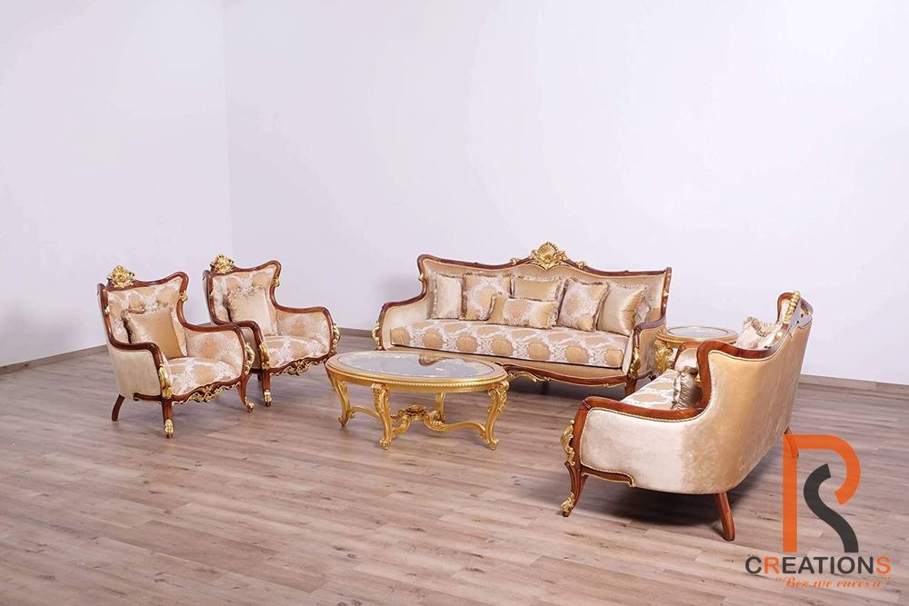 Bellagio Carved Wooden Sofa Set