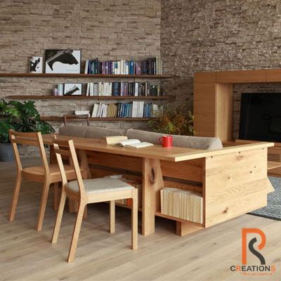Caramela Counter Sofa with Back Table