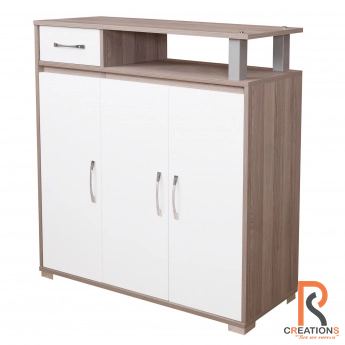 Compact 3 Door Shoe Cabinet
