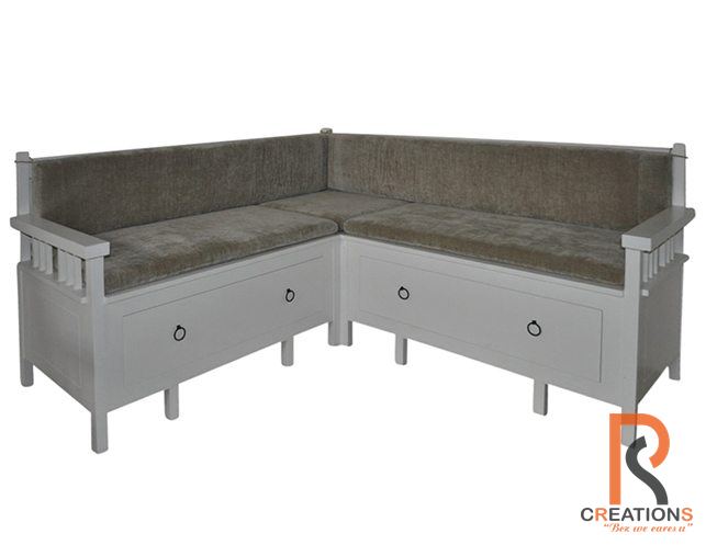 Corner Storage Bench