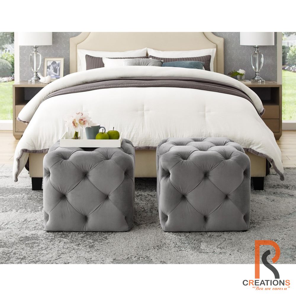 Cubic Tufted Ottoman