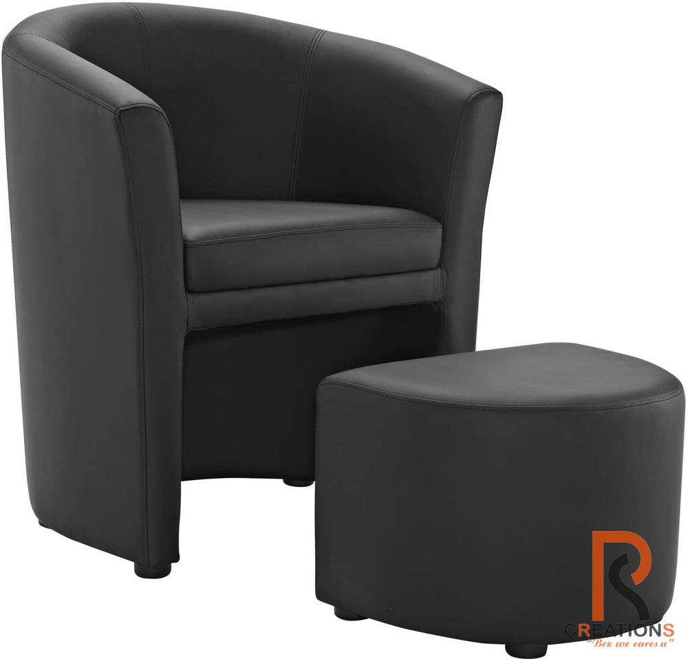 Divulge Tub Armchair with Ottoman