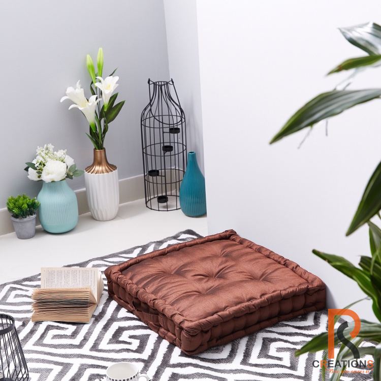 Dupioni Tufted Floor Cushion