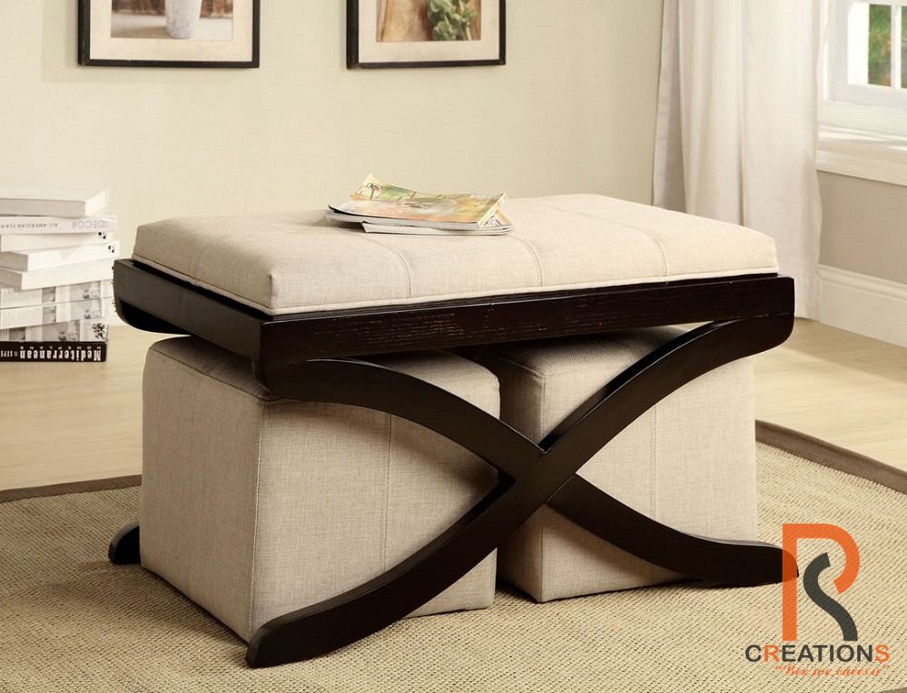 Flip Top Bench with Ottoman