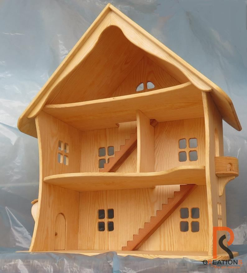 Handmade Wooden Dollhouse