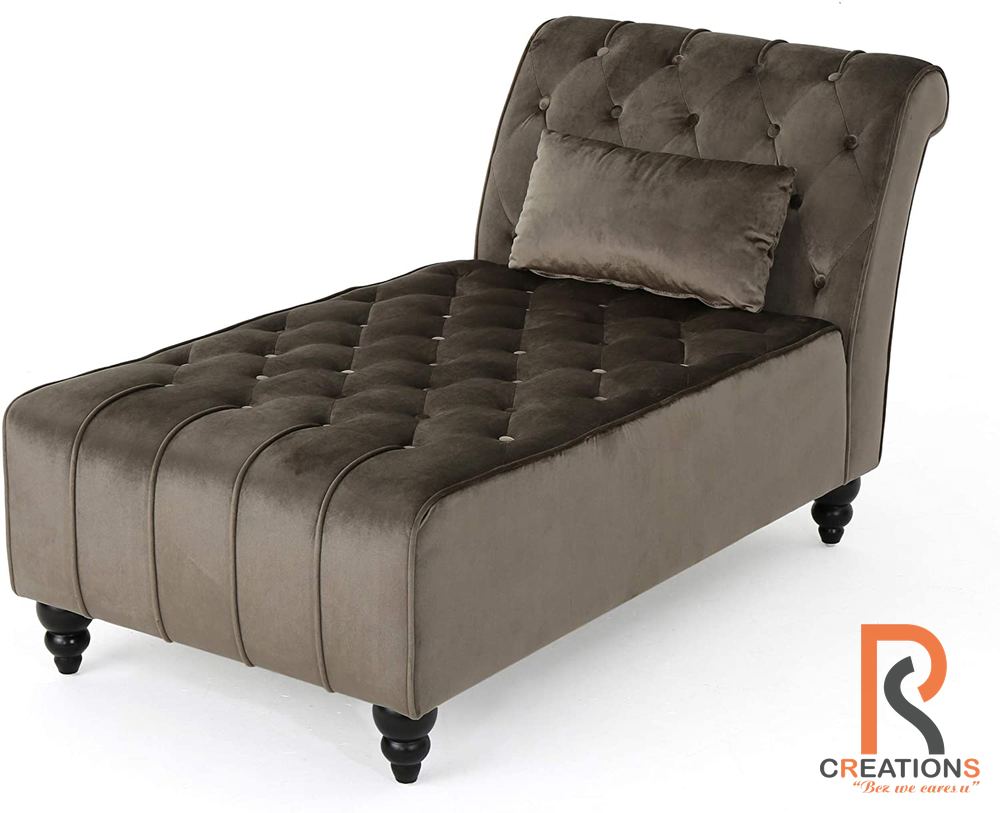 Knight Velvet Chaise
