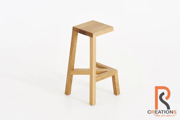 Legless Wooden Bar Stool