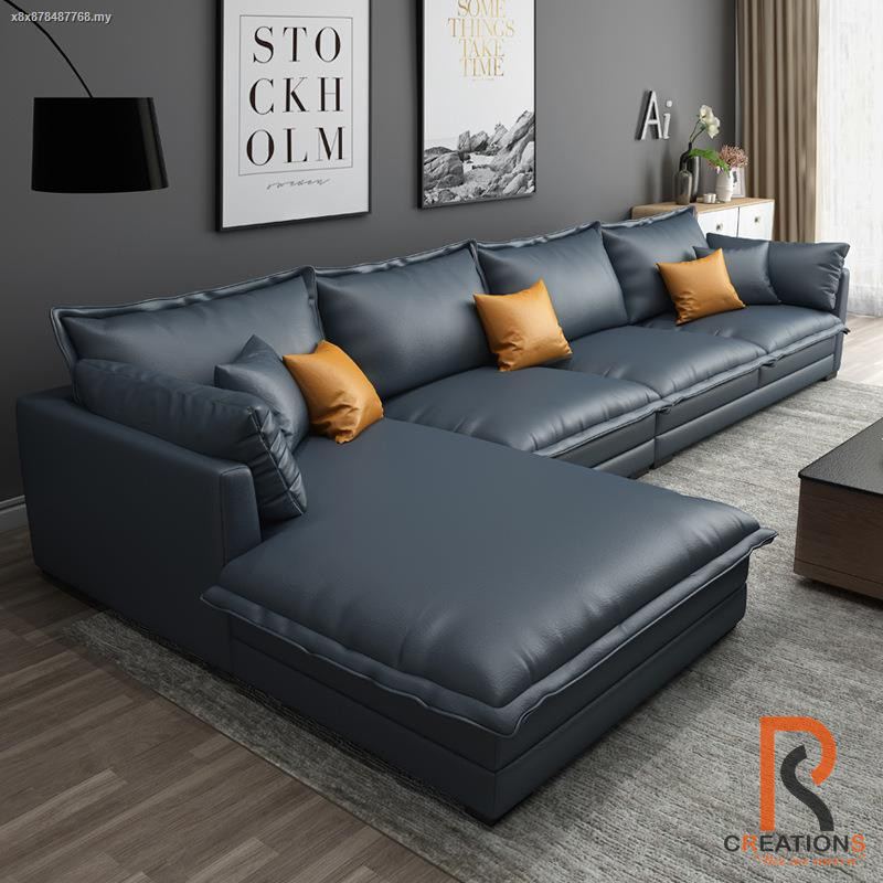 Lexa L Shaped Leatherette Sofa