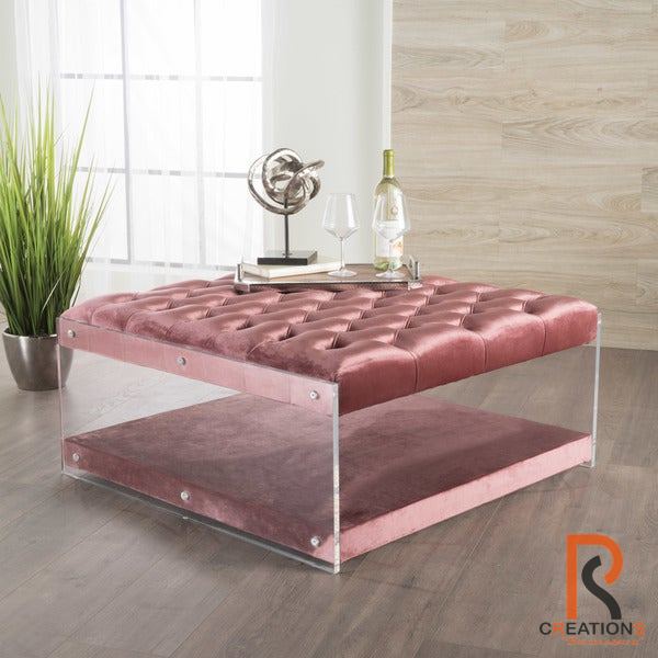 Massimo Acrylic Ottoman