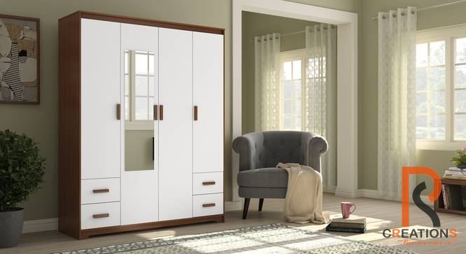 Miller 4 Door Wardrobe with Mirror and Drawers