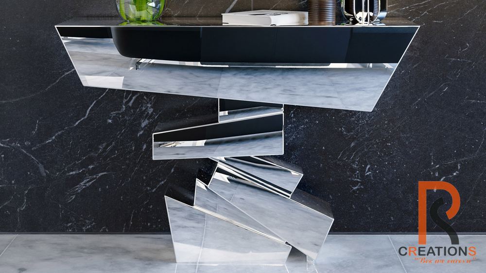Naxos Mirrored Console Table