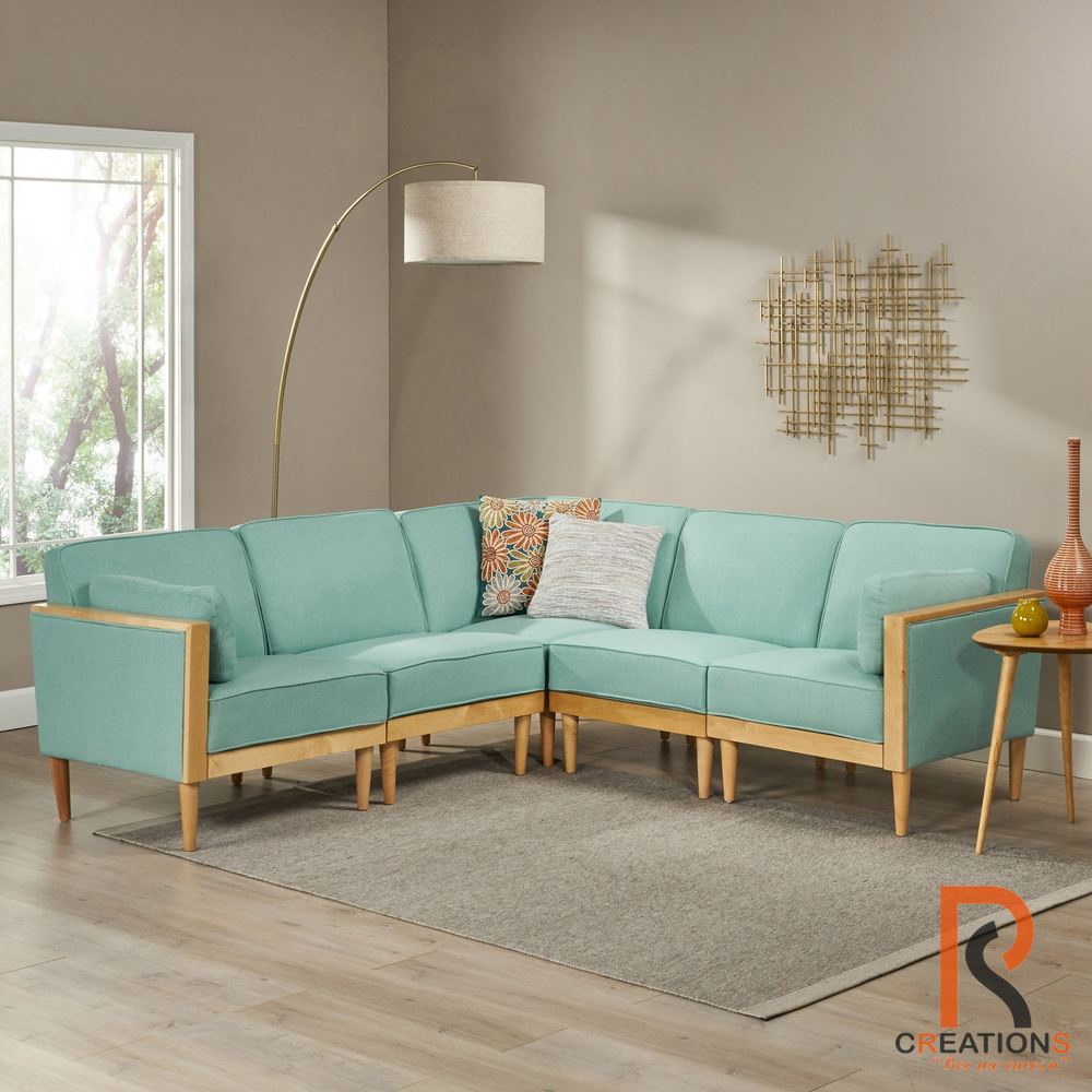 Pembroke Wooden Frame Sectional Sofa