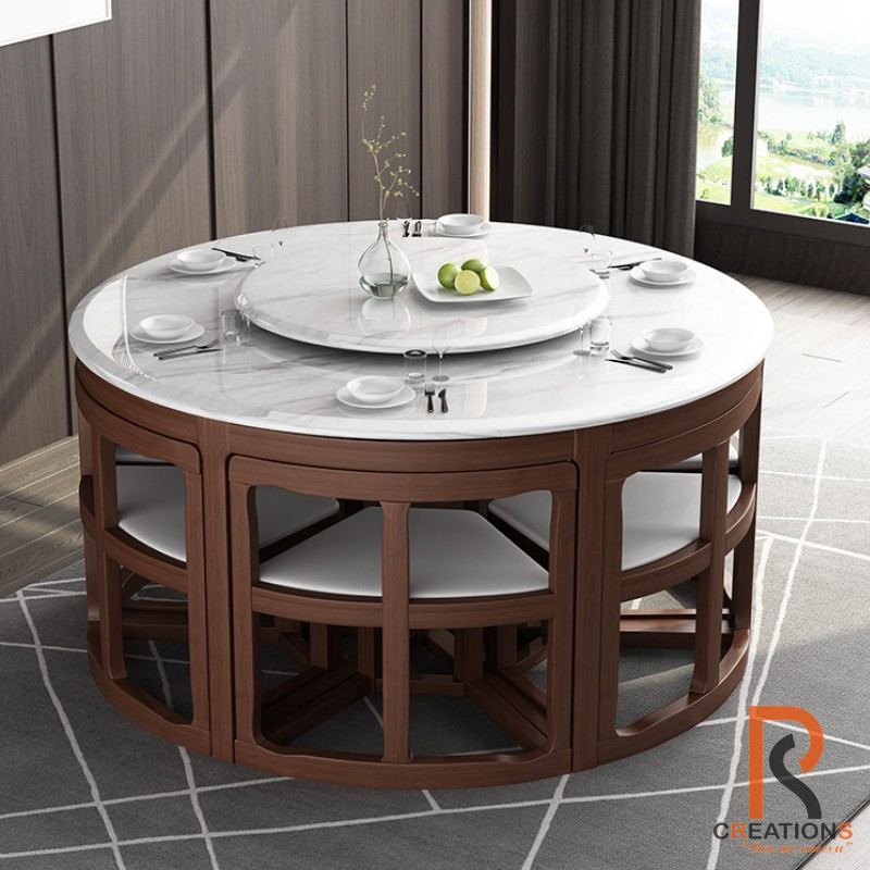 Saglayan Round Dining Set