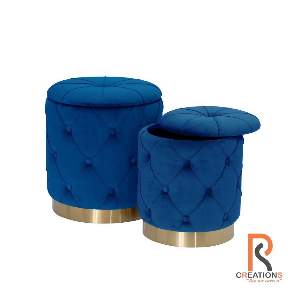 Vertical Storage Ottoman Pair
