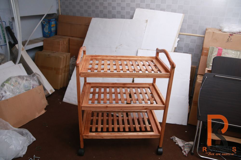 Wooden Kitchen Trolley